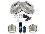 Ceramic 6-Lug Brake Rotor, Pad and Caliper Kit; Rear (07-13 Sierra 1500)