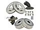 Ceramic 6-Lug Brake Rotor, Pad, Shoe and Drum Kit; Front and Rear (05-06 Sierra 1500)