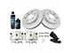 Ceramic 6-Lug Brake Rotor, Pad, Caliper, Brake Fluid and Caliper Kit; Front (99-06 Sierra 1500 w/ Rear Disc Brakes)