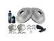 Ceramic 6-Lug Brake Rotor, Pad, Caliper, Brake Fluid and Cleaner Kit; Rear (07-13 Sierra 1500 w/ Rear Disc Brakes)