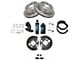 Ceramic 6-Lug Brake Rotor, Pad and Dust Shields Kit; Rear (99-06 Sierra 1500 w/ Single Piston Rear Calipers)