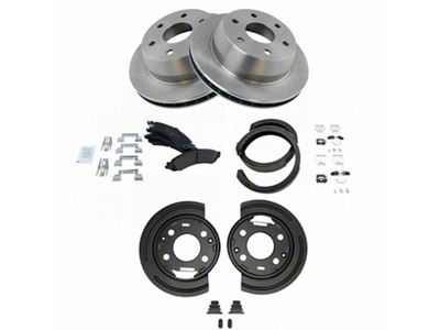 Ceramic 6-Lug Brake Rotor and Pad Kit; Rear (02-06 Sierra 1500 w/ Rear Disc Brakes)