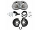 Ceramic 6-Lug Brake Rotor and Pad Kit; Rear (02-06 Sierra 1500 w/ Rear Disc Brakes)