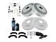 Ceramic 6-Lug Brake Rotor, Pad, Shoe, Drum, Brake Fluid and Cleaner Kit; Front and Rear (09-13 Sierra 1500 w/ Rear Drum Brakes)