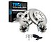 Ceramic 6-Lug Brake Rotor, Pad and Wheel Bearing Kit; Front (07-13 2WD Sierra 1500 w/o Active Brake Control)