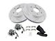 Ceramic Performance 6-Lug Brake Rotor, Pad and Wheel Bearing Kit; Front (99-06 4WD Sierra 1500)