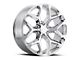 Chevy Snowflake Replica Chrome 6-Lug Wheel; 20x9; 27mm Offset (19-24 Sierra 1500)