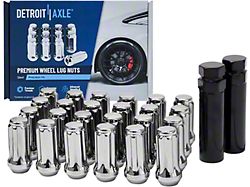 Chrome Lug Nuts with Two Keys; 14x1.5; Set of 24 (99-13 Sierra 1500)