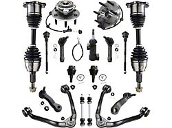 Front CV Axles with Front Upper Control Arms, Ball Joints, Sway Bar Links, Tie Rods, Idler Arm and Pitman Arm (99-06 4WD Sierra 1500)