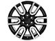 CV36 Black Machined 6-Lug Wheel; 20x9; 24mm Offset (19-24 Sierra 1500)