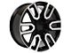 CV36 Black Machined 6-Lug Wheel; 20x9; 24mm Offset (19-24 Sierra 1500)