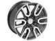 CV36 Gunmetal Machined 6-Lug Wheel; 20x9; 24mm Offset (19-24 Sierra 1500)