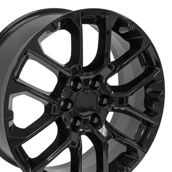 Sierra 1500 CV67 Black 6-Lug Wheel; 22x9; 28mm Offset (19-24 Sierra ...