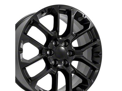 CV67 Satin Black 6-Lug Wheel; 22x9; 28mm Offset (19-25 Sierra 1500)