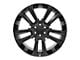 CV68 Satin Black 6-Lug Wheel; 24x10; 28mm Offset (19-25 Sierra 1500)