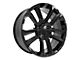 CV68 Satin Black 6-Lug Wheel; 24x10; 28mm Offset (19-25 Sierra 1500)