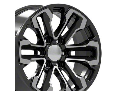 CV69 Gloss Black 6-Lug Wheel; 18x8.5; 26mm Offset (19-25 Sierra 1500)