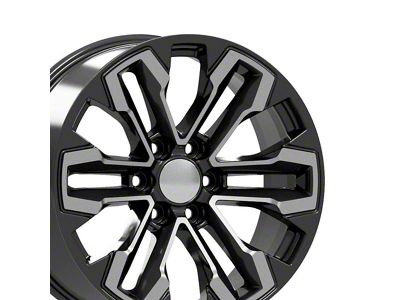 CV69 Gloss Black 6-Lug Wheel; 20x9; 26mm Offset (19-25 Sierra 1500)