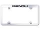 Denali Laser Etched Wide Body Truck License Plate Frame; Mirrored (Universal; Some Adaptation May Be Required)