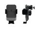 Direct Fit Phone Mount with Charging Auto Closing Cradle Head; Black (07-13 Sierra 1500)