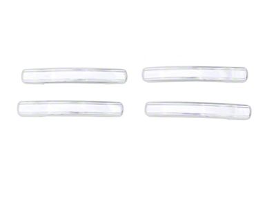 Door Lever Covers; Chrome (04-06 Sierra 1500 Crew Cab)