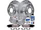 Drilled and Slotted 6-Lug Brake Rotor, Pad, Caliper, Brake Fluid and Cleaner Kit; Rear (07-13 Sierra 1500 w/ Rear Disc Brakes)