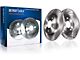 Drilled and Slotted 6-Lug Brake Rotor, Pad and Caliper Kit; Rear (07-13 Sierra 1500 w/ Rear Disc Brakes)