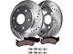 Drilled and Slotted 6-Lug Brake Rotor and Pad Kit; Front (05-06 Sierra 1500 w/ Rear Drum Brakes; 07-18 Sierra 1500)