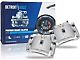 Drilled and Slotted 6-Lug Brake Rotor, Pad and Caliper Kit; Front and Rear (01-06 Sierra 1500 w/ Dual Piston Rear Calipers)