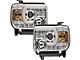 DRL Projector Headlights; Chrome Housing; Clear Lens (14-15 Sierra 1500)