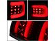 Dual C-Bar LED Tail Lights; Black Housing; Smoked Lens (07-13 Sierra 1500)