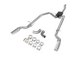 Dual Exhaust System with Polished Tips; Rear Exit (14-18 5.3L Sierra 1500)