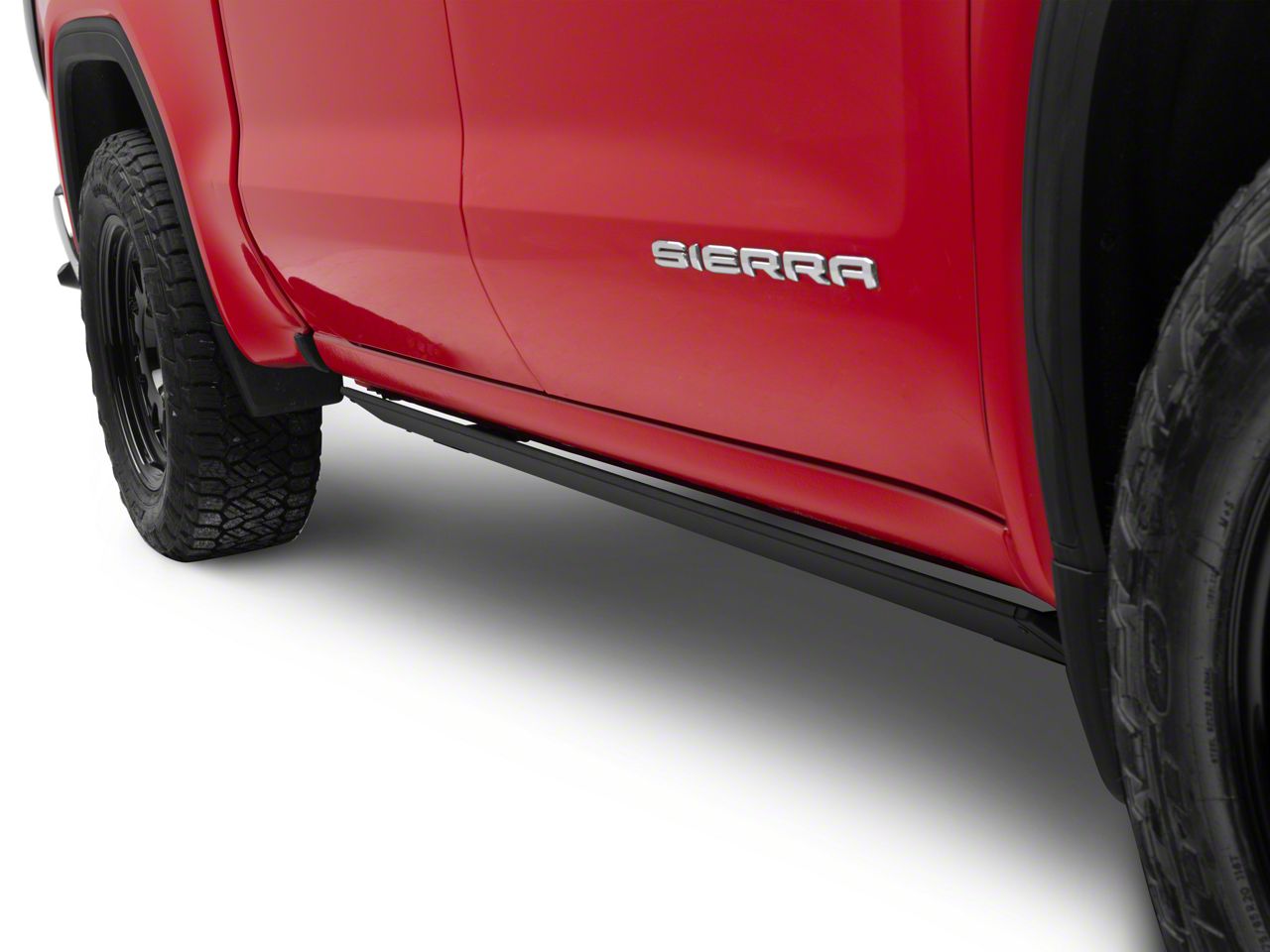 Go Rhino Sierra 1500 E-board E1 Electric Running Boards; Textured Black 