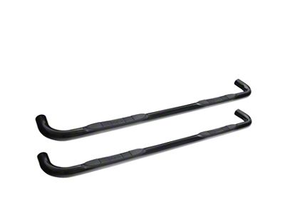 E-Series 3-Inch Nerf Side Step Bars; Black (19-24 Sierra 1500 Double Cab)