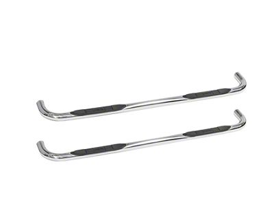 E-Series 3-Inch Nerf Side Step Bars; Stainless Steel (19-24 Sierra 1500 Double Cab)