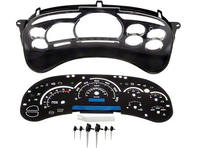 Instrument Cluster Upgrade Kit without Transmission Temperature; Escalade Style (03-06 Sierra 1500)