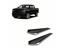 Exceed Running Boards; Black (99-18 Sierra 1500 Crew Cab)