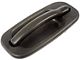 Exterior Door Handle; Textured Black; Rear Driver Side (04-06 Sierra 1500 Crew Cab)