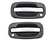 Exterior Door Handles; Front; Chrome and Black (99-06 Sierra 1500)