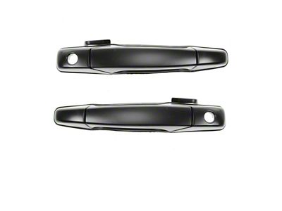 Exterior Door Handles; Front; Paint to Match Black (07-13 Sierra 1500)