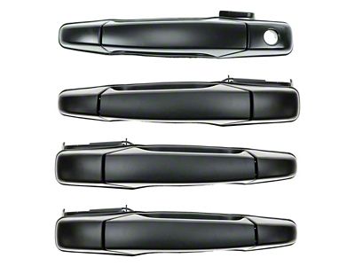 Exterior Door Handles; Paint to Match Black (07-13 Sierra 1500 Crew Cab)