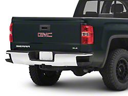 Factory Style Rear Bumper; Not Pre-Drilled for Backup Sensors; Chrome (14-18 Sierra 1500)