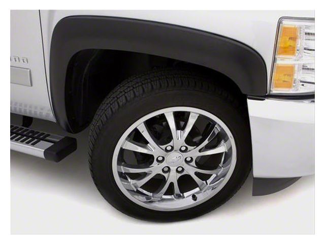 Elite Series Sport Style Fender Flares; Front; Textured Black (16-18 Sierra 1500)