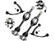 Front CV Axles with Wheel Hub Assemblies and Upper Control Arms (07-13 4WD Sierra 1500)