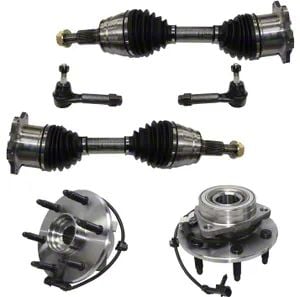 Sierra Front Cv Axles With Wheel Hub Assemblies And Outer Tie Rods Wd Sierra