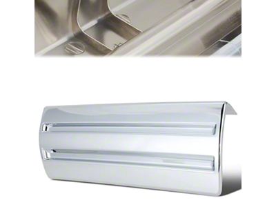 Front License Plate Trim Cover; Chrome (14-15 Sierra 1500 w/ Painted Front Bumper)