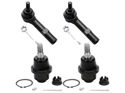 Front Lower Ball Joints with Outer Tie Rods (07-13 Sierra 1500 w/ Aluminum Control Arms)