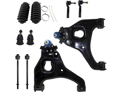 Front Lower Control Arms with Ball Joints and Tie Rods (99-06 2WD Sierra 1500 w/ Front Coil Springs)