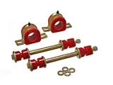 Front Sway Bar Bushings with Endlinks; 36mm; Red (99-04 Sierra 1500)