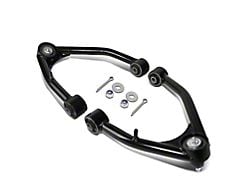 Front Upper Control Arms for 2 to 4-Inch Lift; Black (07-18 Sierra 1500 w/ Stock Cast or Stamped Steel Control Arms)